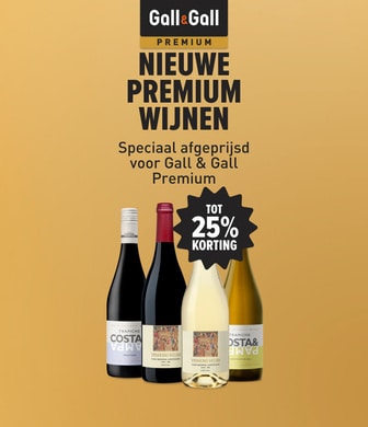 nieuwe premium wijnen, speciaal geselecteerd voor gall & gall premium